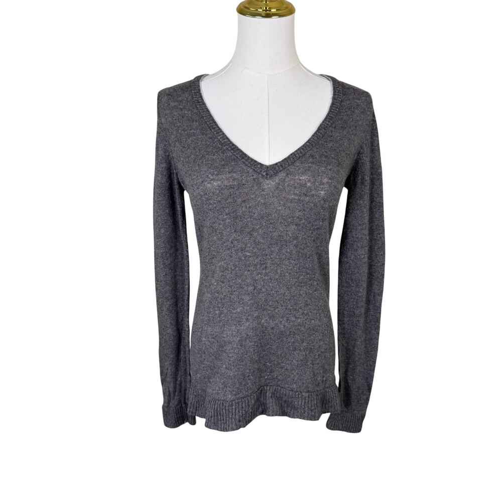 Banana Republic Lightweight Wool Cashmere Blend V Neck Sweater US Women's S